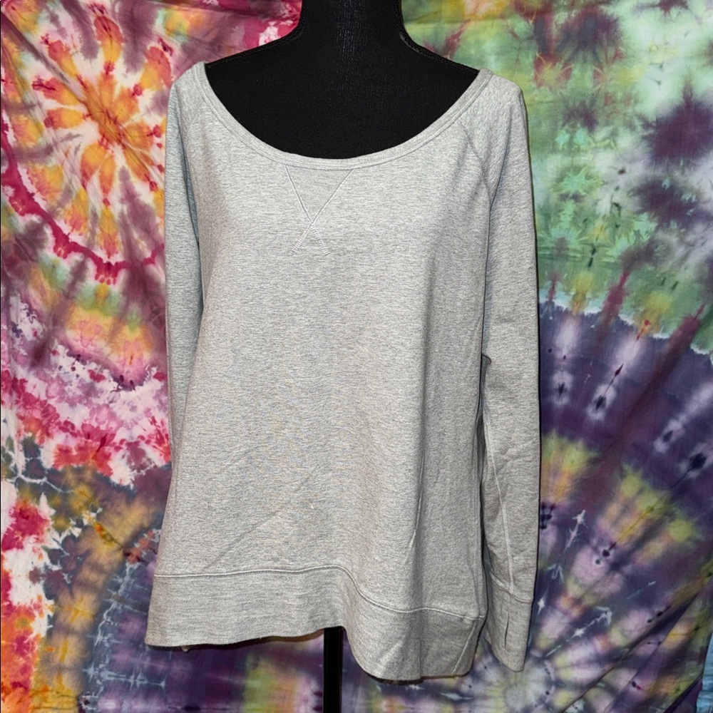 LULULEMON WIDE NECK OVERSIZED GRAY SWEATSHIRT🌸